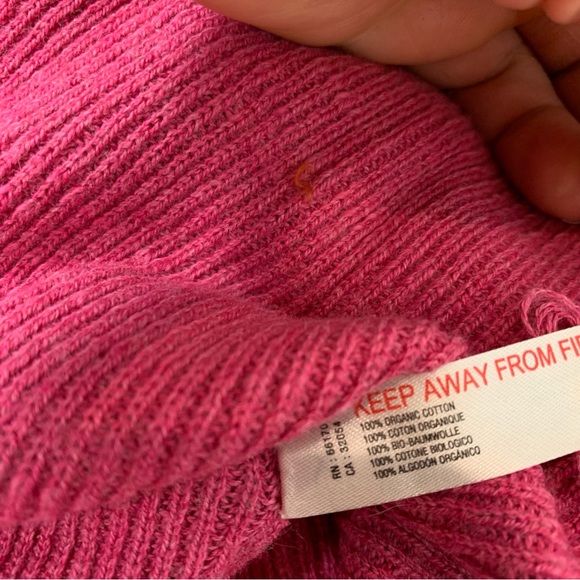 Anthropologie Daily Practice Convertible Sweater Top XL Pink Knit Wrap Halter - Picture 13 of 16